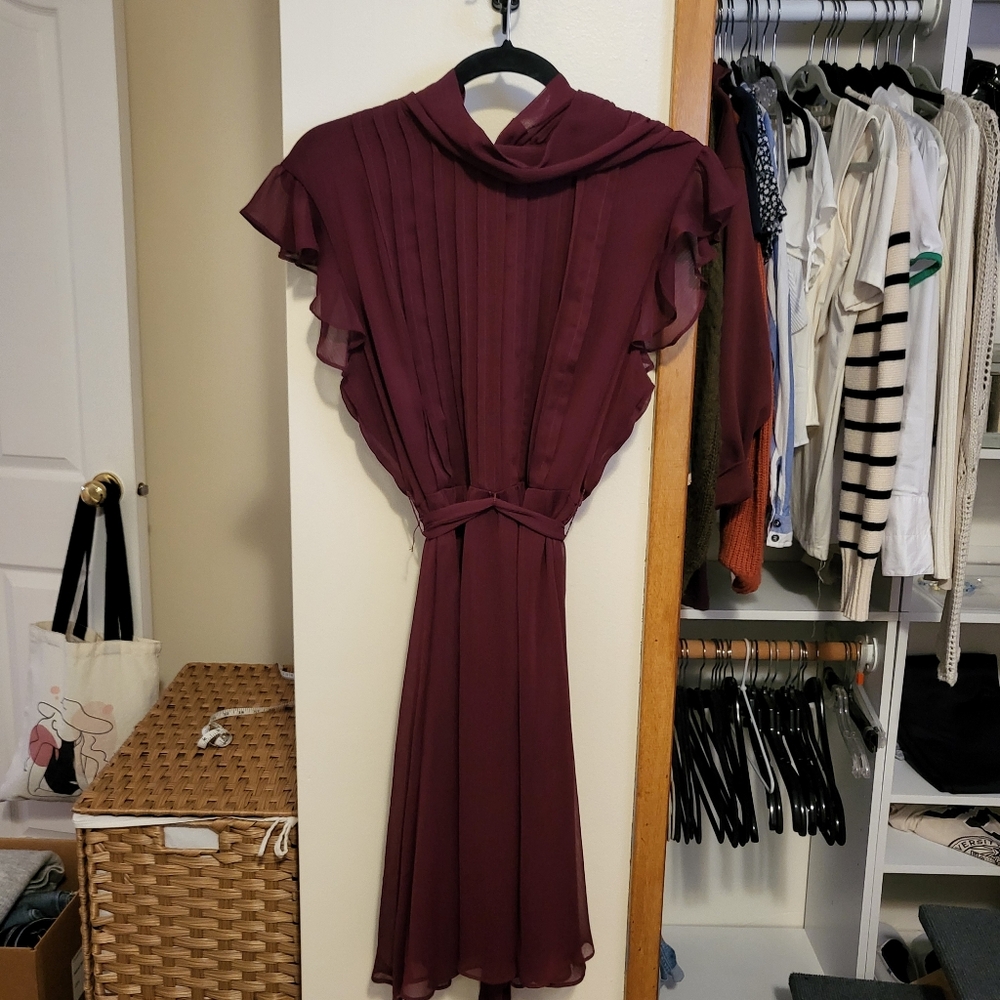 DKNY Rich Burgundy Dress